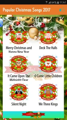 Popular Christmas Songs 2017 android App screenshot 3