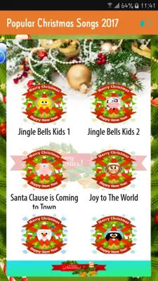 Popular Christmas Songs 2017 android App screenshot 4